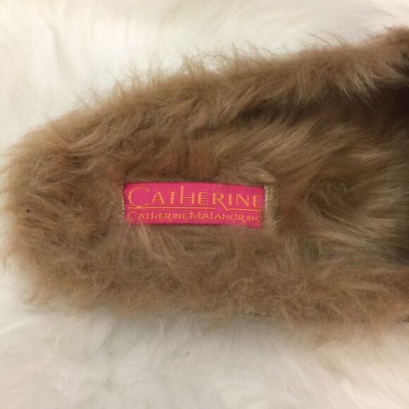 ~Catherine Malandrino Furrow Faux Fur Ruby Mule NWOB - Picture 6 of 11